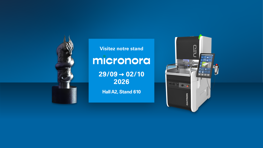 Micronora 2026 : découvrez la DATRON neo équipée du 4e axe